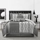 preview thumbnail 39 of 81, Nanshing Daniella 7-Piece Modern Geometric Comforter Set Grey - California King