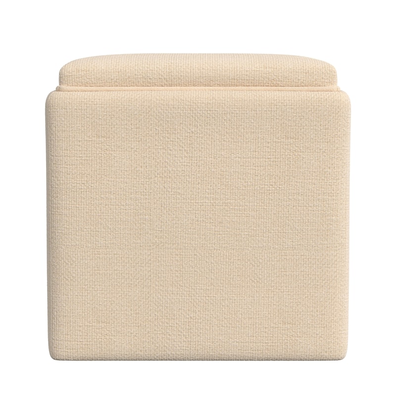 HomePop Storage Ottoman with Tray Top