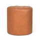 preview thumbnail 59 of 60, Adeco Round Ottoman Upholstered Tufted Faux Leather Footrest