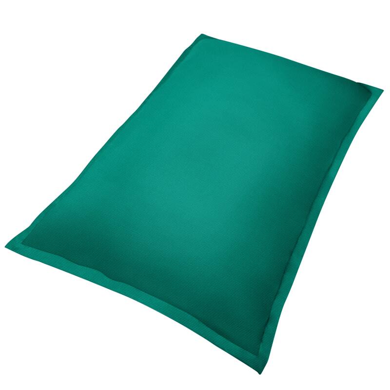 Sorra Home Sunbrella Outdoor Pool Float - 64 in x 42 in x 7 in - Canvas Teal