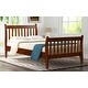 preview thumbnail 2 of 11, Sleek Walnut Platform Bed with Space-Saving Design and Ample Storage - Sturdy Wooden Slat Support - Twin Size, Walnut