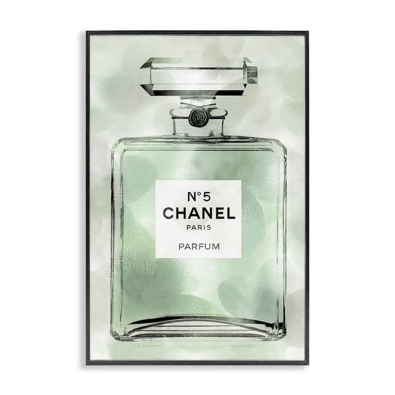 Stupell Minimal Glam Brand Perfume Framed Giclee Art Design By Madeline Blake - 20 x 30 - Black
