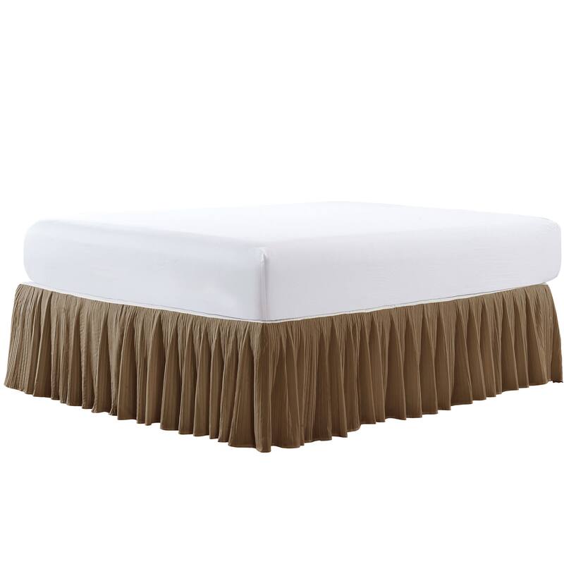 Serenta Pleated Bedskirt 18" Drop - 32 Color Options