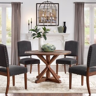 Krakova Wood Round 5-Piece Dining Set - Bed Bath & Beyond - 40311059