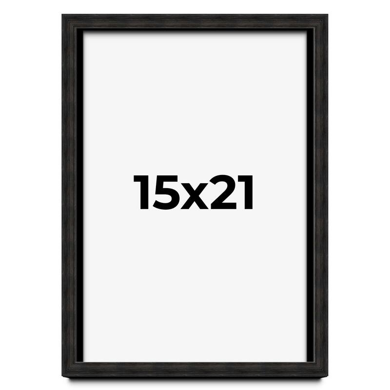 15x21 Shadow Box Black Rustic Barnwood Display Frame | 1.125 Inch