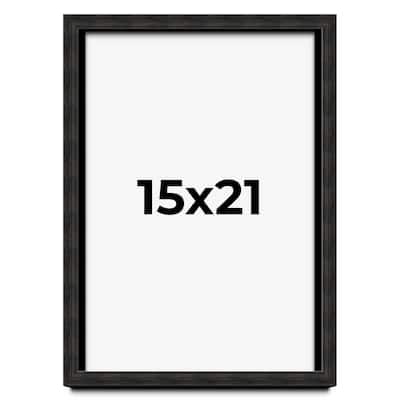 15x21 Shadow Box Black Rustic Barnwood Display Frame | 1.125 Inch