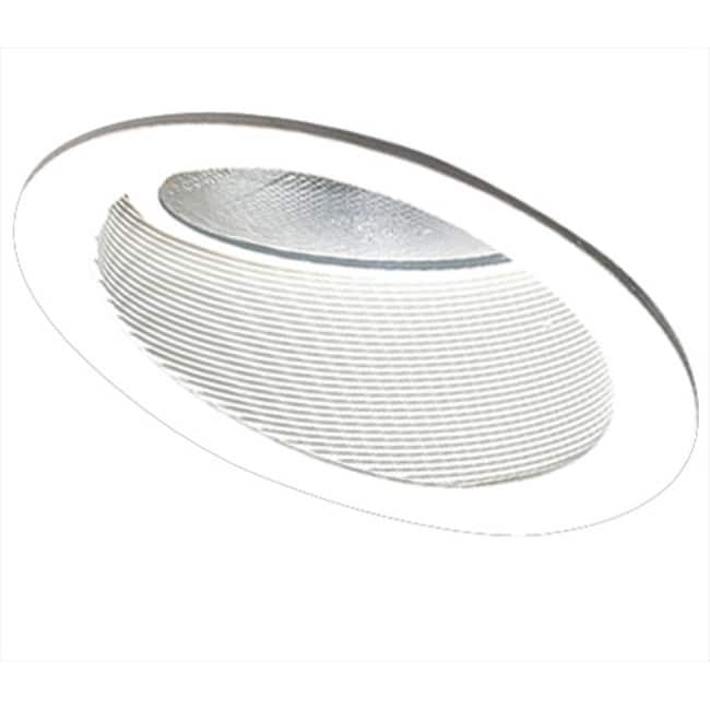 Elco 6" Sloped Phenolic Baffle with Gimbal Ring for PAR 30 Bulbs - White