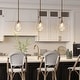 preview thumbnail 2 of 15, Modern Gold 1-Light Hand-blown Teardrop Glass Pendant Light for Kitchen Island - 7.8" W x 11.2" H