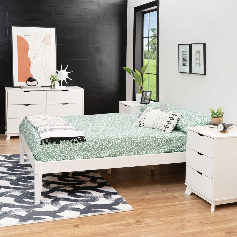 Purcell 4-Piece Bedroom Set with 6-Drawer Dresser and 2 Nightstands
