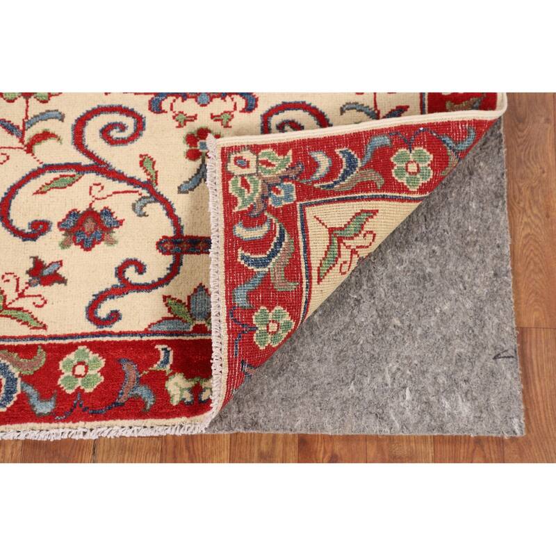Kazak Accent Rug Hand-Knotted Floral Wool Carpet - 2'8" x 3'9"