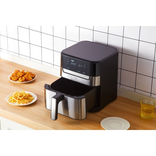Uber Appliance Air fryer XL Premium - 7QT SS - Ceramic Non-stick