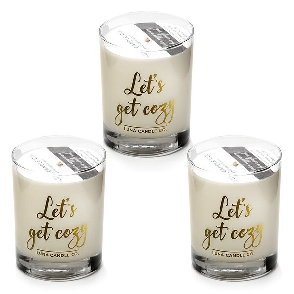 Eucalyptus Scented Candle, Premium Soy Wax, Long Burn, 11 oz (3 Pack)