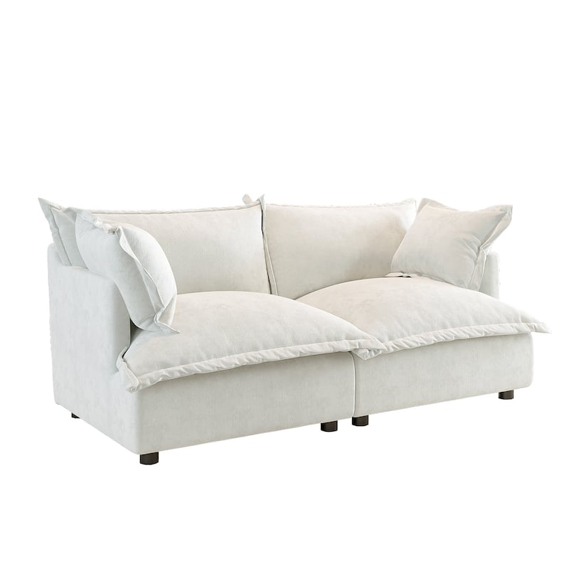 Cloud Chenille Upholstered Modular Sectional Sofa