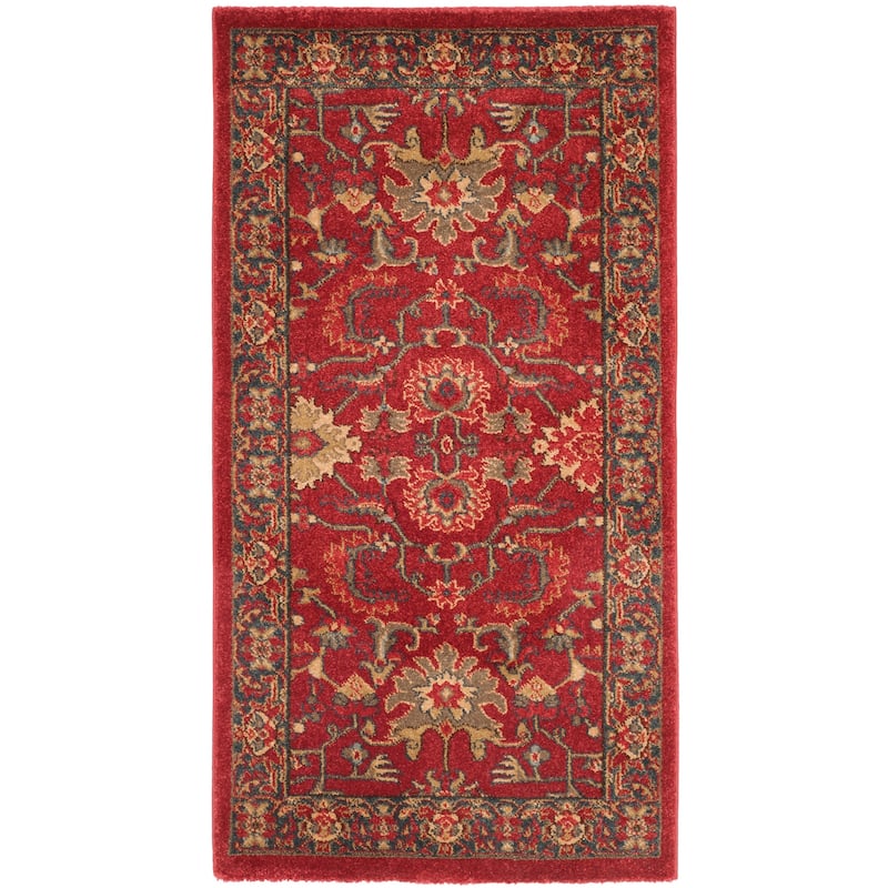 SAFAVIEH Mahal Marilynn Traditional Oriental Rug - 2' 2" x 4' - Red/Navy - Runner/Rectangle