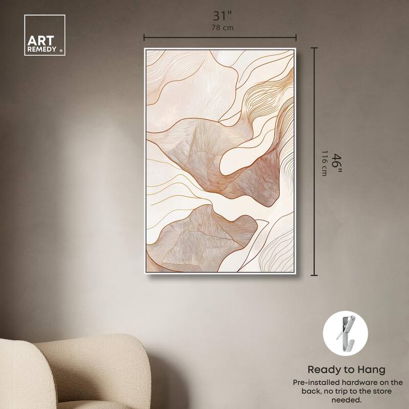Contoured Reverie I Canvas by Art Remedy