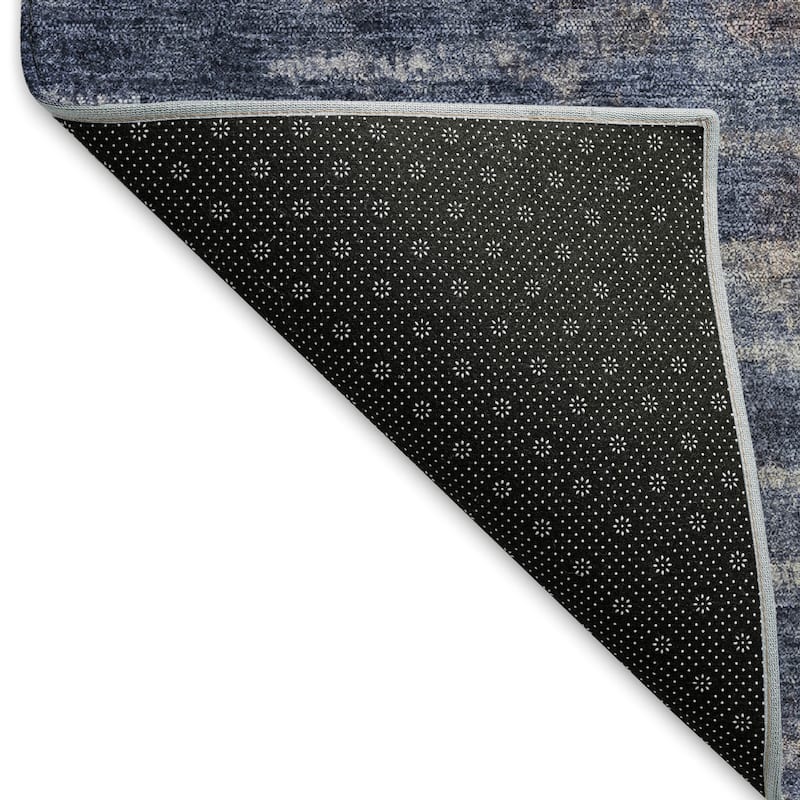 Machine Washable Indoor/ Outdoor Contemporary Ombre Chantille Rug