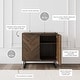 preview thumbnail 3 of 85, Nathan James Enloe Rustic Doors Metal Base Free Standing Modern Storage Cabinet for Entryway