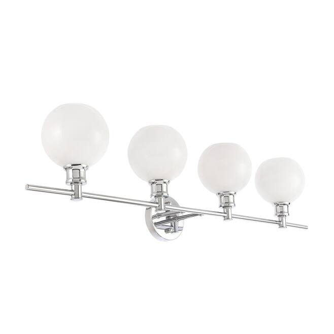 Camille 4-Light Frosted Glass Wall Sconce