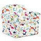 preview thumbnail 1 of 8, Gymax Toddler Children Single Sofa Armrest Chair Furniture Cute Gift White