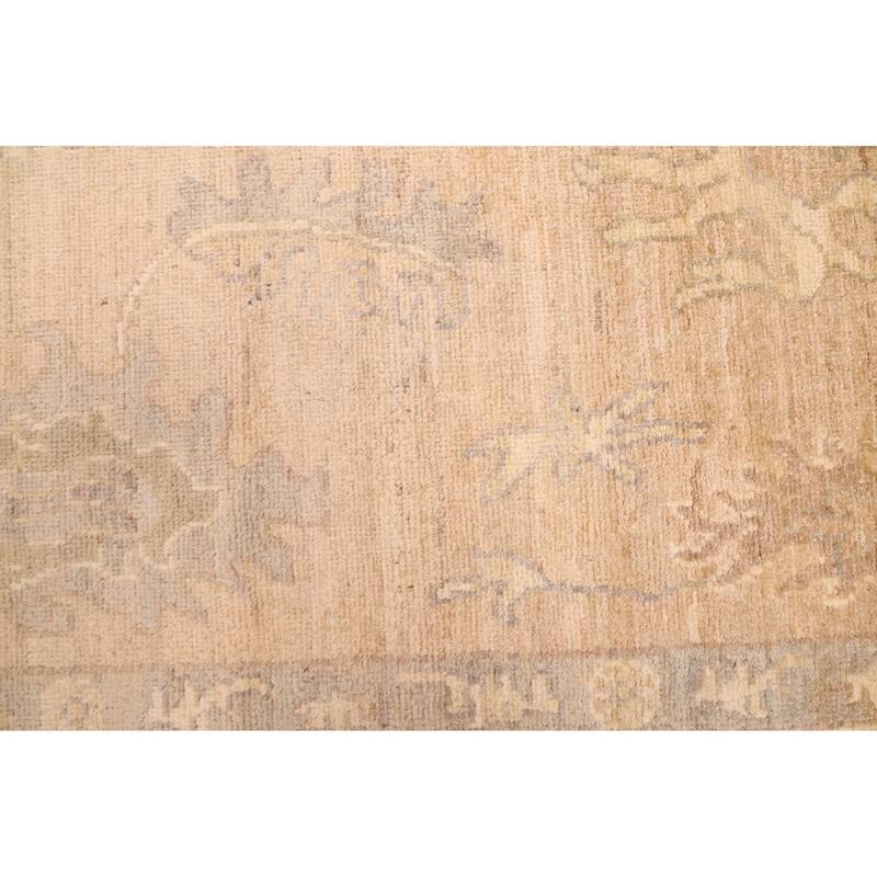 ECARPETGALLERY Hand-knotted Peshawar Oushak Tan Wool Rug - 9'0 x 11'9