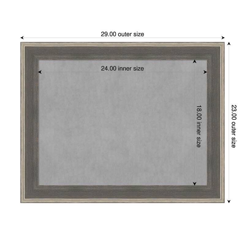 Amanti Art Cottage Grey Silver Framed - 29 x 23 in