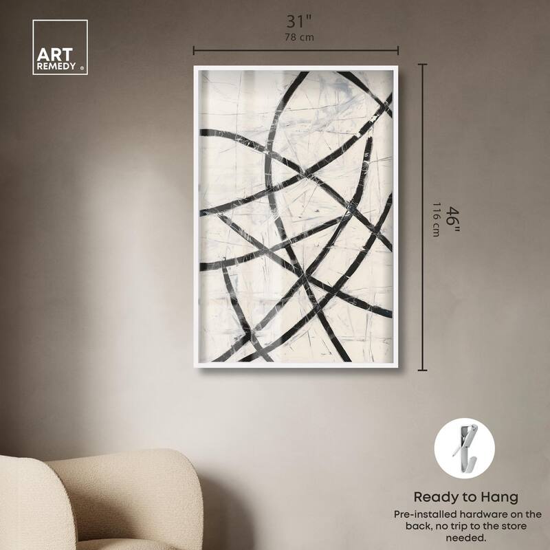 Intersecting Lines I Shadowbox by Art Remedy