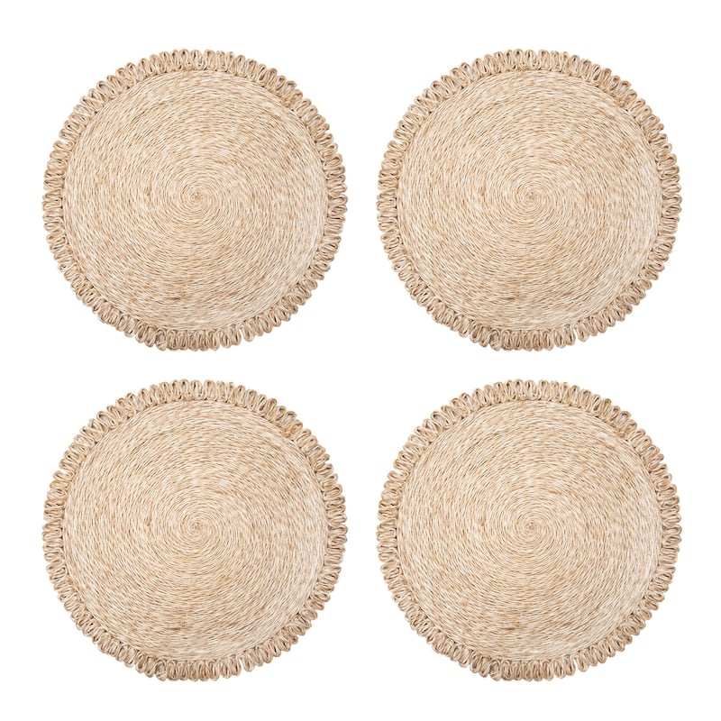 Caravan Loopy Abaca Placemats - Set of 4 - Natural