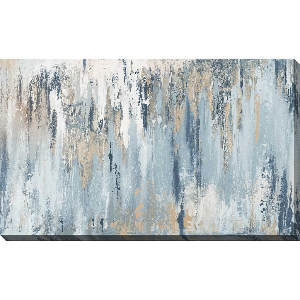 Blue Illusion' Print on Wrapped Canvas