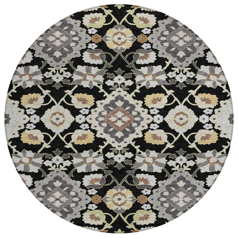 HomeRoots Oriental Traditional Rectangle Outdoor Rug