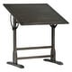 preview thumbnail 8 of 23, Studio Designs 36-inch Vintage Wood Adjustable Drafting Craft Table Distressed Black