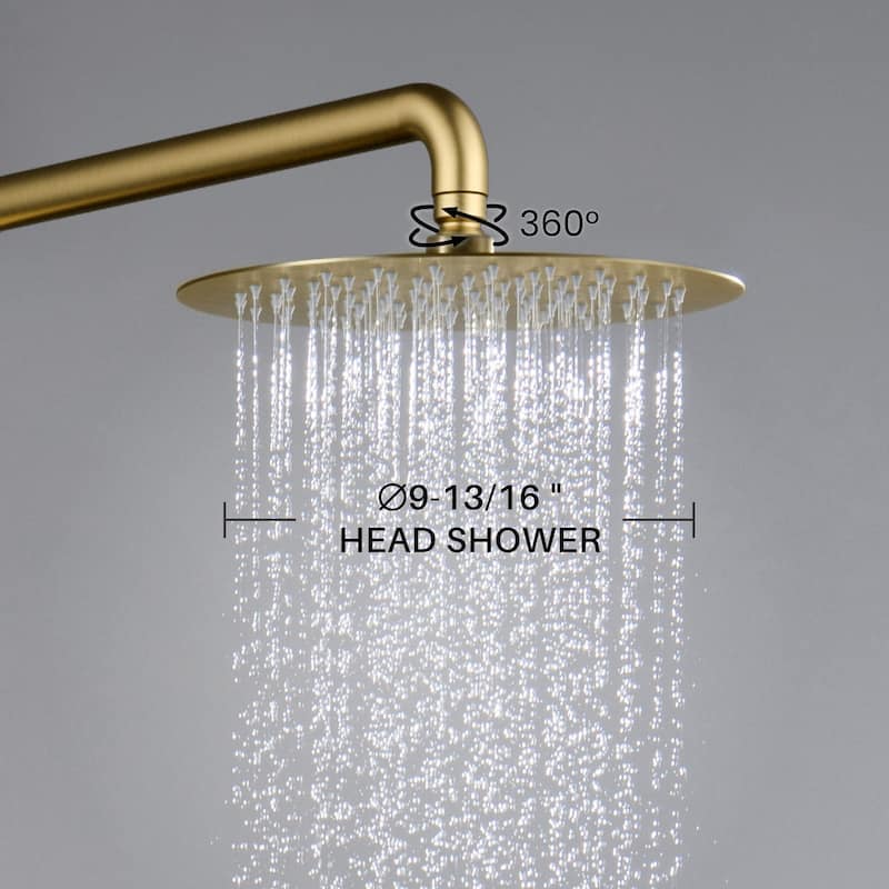 Circular Pressure Balanced 2-Function Shower Column with Rough In Valve