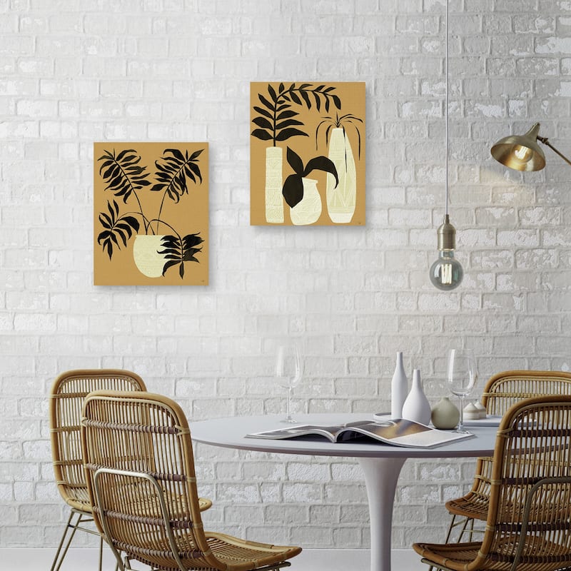 Simple Clay Day I Gold, Simple Clay Day II Gold by Belle Maison Canvas Art Prints