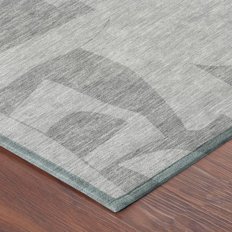 Machine Washable Indoor/ Outdoor Modern Creede Chantille Rug