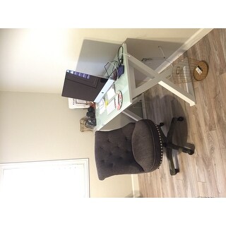 Linon Pamela Office Chair - Grey