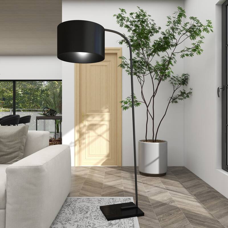 Metal Room Floor Lamp - Black - Roche River Decor