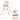 Costway Baby High Chair Wooden Feeding Chair with 4-Gear Tray &