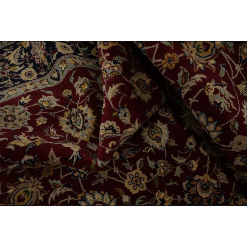 Hand Knotted Oriental 100% Wool Carpet Traditional All-Over Red Ziegler Area Rug - 6' 0'' X 6' 0''