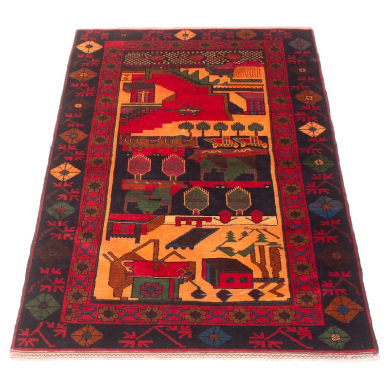 ECARPETGALLERY Hand-knotted Teimani Tan Wool Rug - 3'5 x 6'3