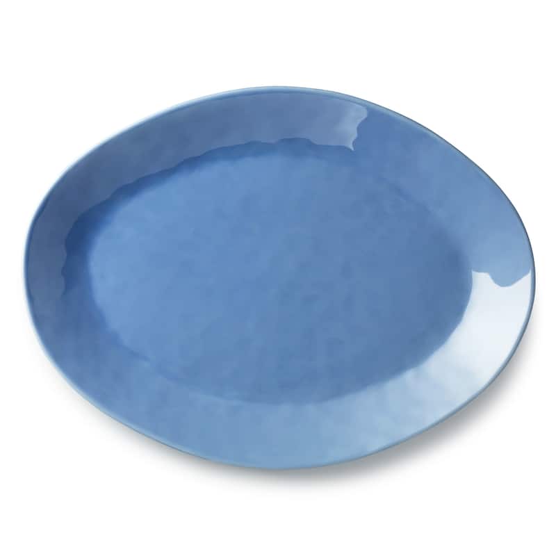 Certified International Cloudy Sky Oval Platter 16in x 12in - 16"W x 12"D x 1.5"H