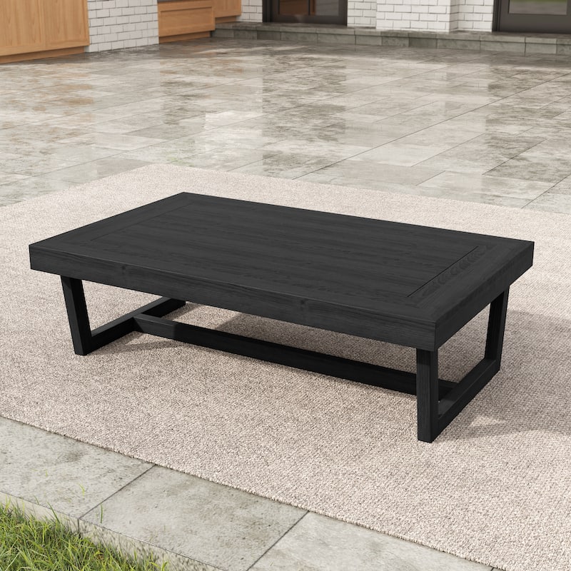 Acacia Wood Outdoor Armless Club Chair With Waterproof Cushion