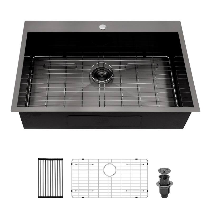 30 Drop In Kitchen Sink Singe Bowl