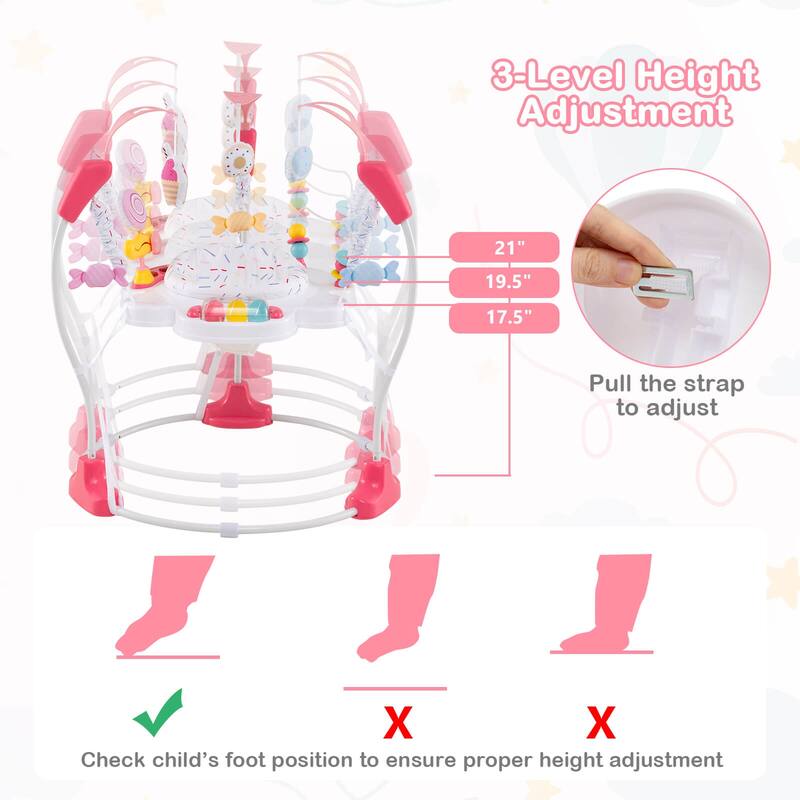 Costway Baby Stationary Activity Center Infant Jumper with Removable - See Details