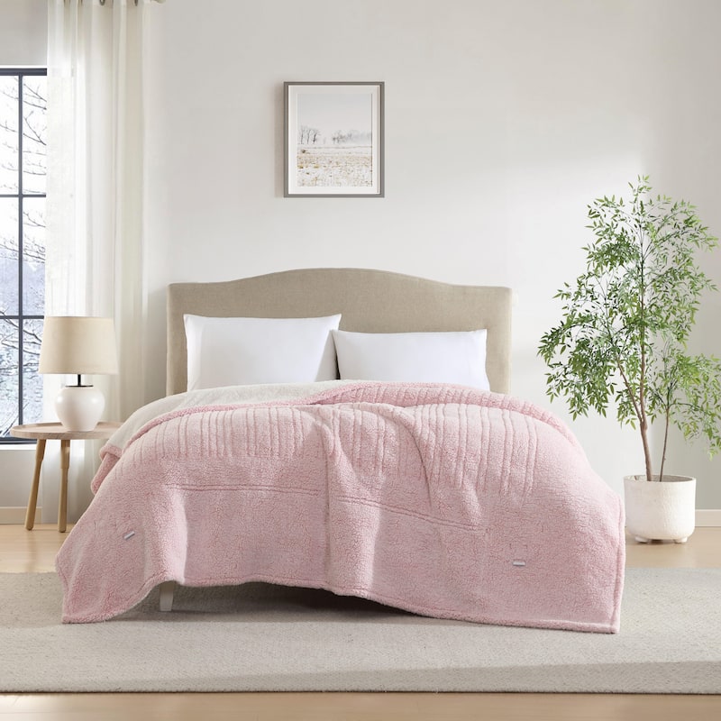 Laura Ashley Plush Reversible Heated Blanket