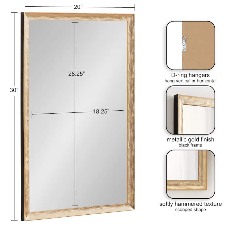 Kate and Laurel Illiona Rectangle Wall Mirror