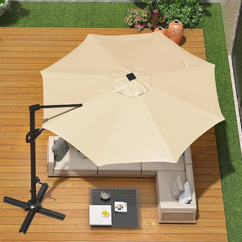 10FT Outdoor Patio Cantilever Umbrella for Garden Pool Deck BackYard