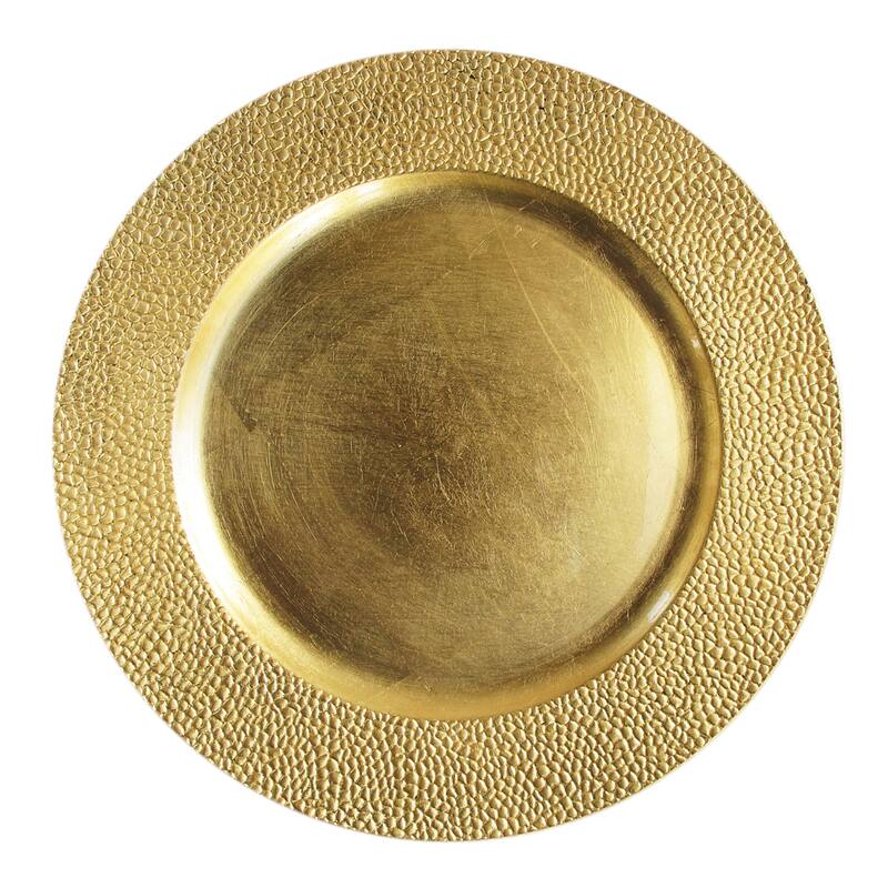 Sand Gold Charger Plate 13" Set of 12 - 13" Dia x 0.5" H