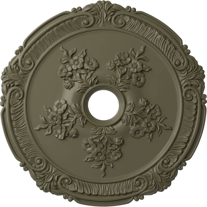 26"OD x 3 3/4"ID x 1 1/2"P Attica with Rose Ceiling Medallion