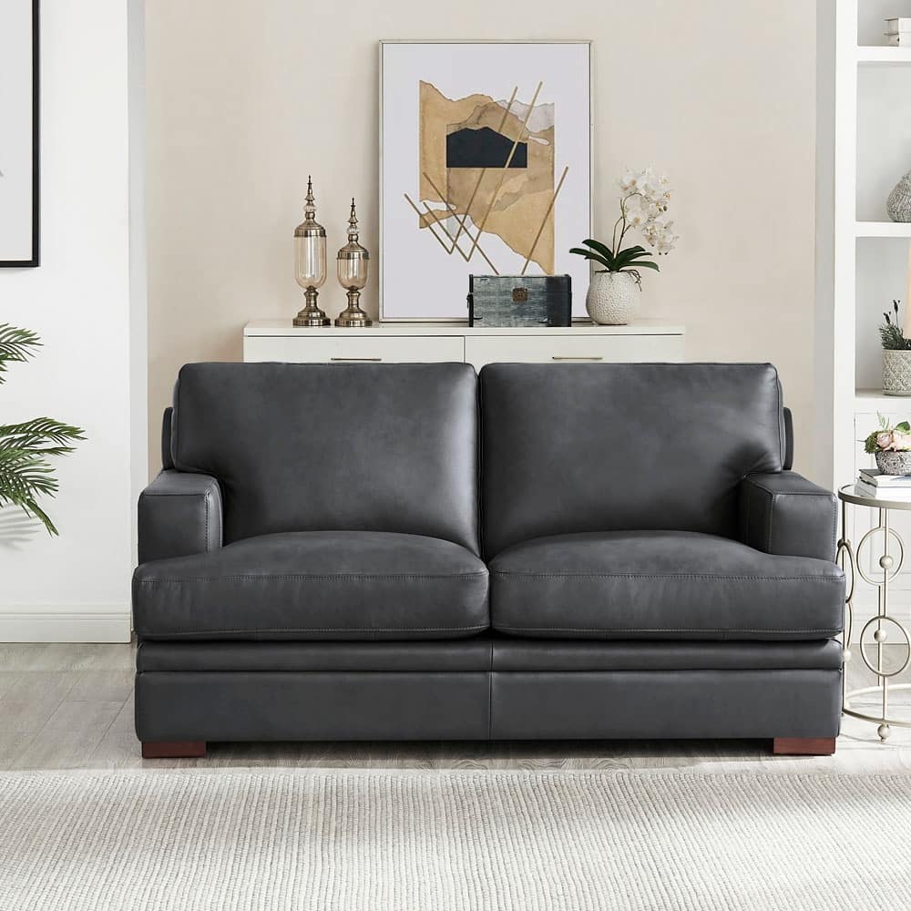 Hydeline Georgia Top Grain Leather Loveseat