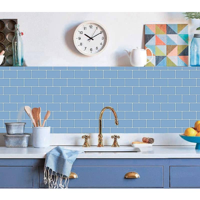 10-Sheet Peel and Stick Tile Backsplash tile for Kitchen Backsplash