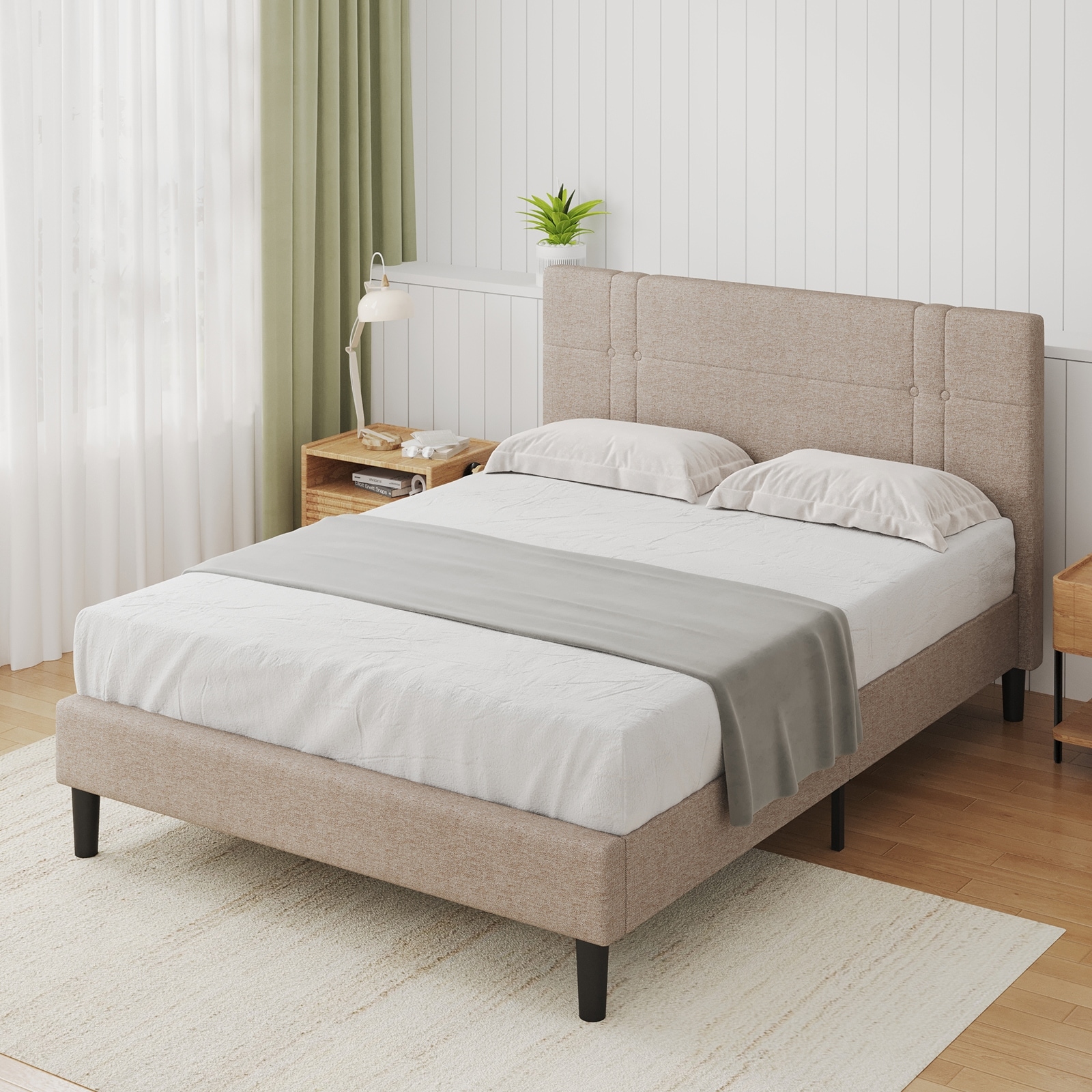 Wanda upholstered platform bed frame with storage 2025